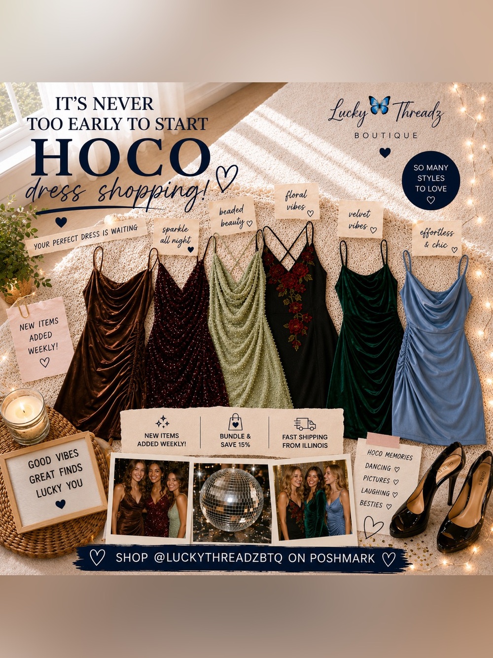 Hoco Dresses - Check Out Lucky Threadz Boutique For Some Amazing Deals!